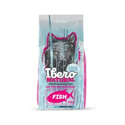 Ibero Hidegen sajtolt kutyatáp adult  M/L FISH 12 Kg