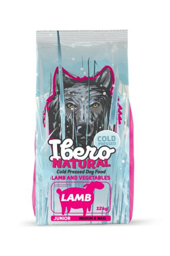 Ibero Hidegen sajtolt kutyatáp junior M/L LAMB 12 Kg