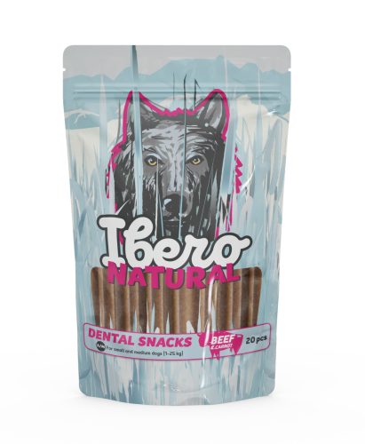 Ibero Natural Dental Snacks Marhahússal és répával S/M