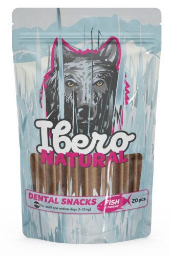 Ibero Natural Fogápoló jutalomfalat Hallal és paszternákkal S/M