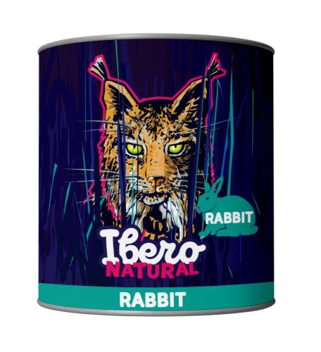 Ibero Natural konzerv macskáknak 100% hús nyúllal 200 gr