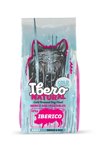 Ibero Hidegen sajtolt kutyatáp adult IBERICO Medium 12 Kg