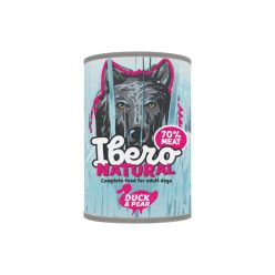   Ibero Natural Low-Grain pástétom kacsával és körtével felnőtt kutyáknak 400 gr