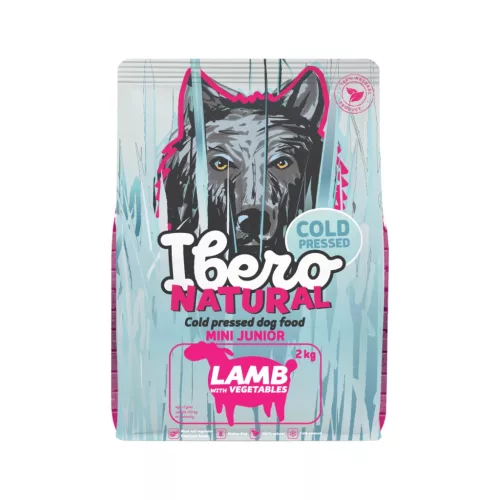 Ibero Hidegen sajtolt kutyatáp junior LAMB Mini 2 Kg