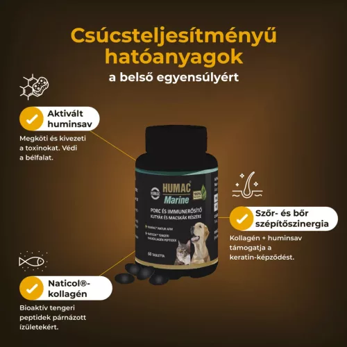 Humac Marine ízület- és bőrrevitalizáló tabletta kollagénnel / 30 db