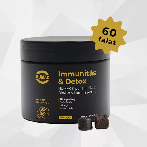 Humac Immunitás & Detox 180 gr, kb. 60 falat tégelyben