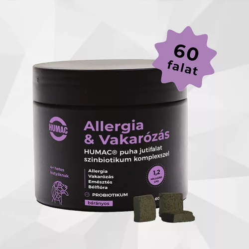 Humac Allergia & vakarózás 180 gr, kb. 60 falat tégelyben