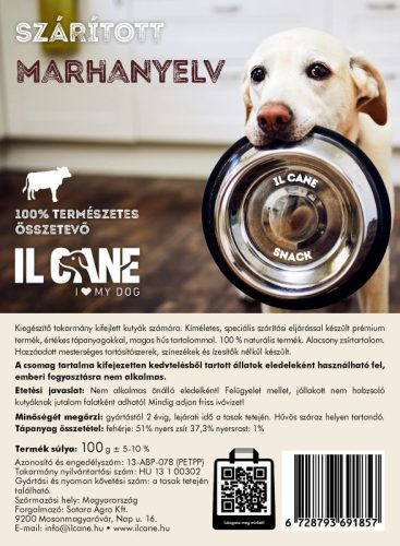 Szárított marhanyelv: 100gr/csomag