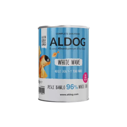 ALDOG® WHITE WAVE – MONOPROTEINES FEHÉRHAL-PÁSTÉTOM FELNŐTT KUTYÁKNAK 400 gr