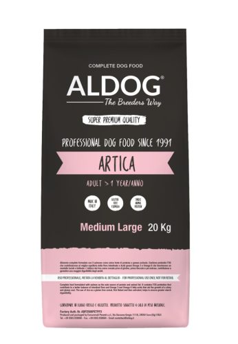 ALDOG THE BREEDERS WAY ARTICA HIPOALLERGÉN KUTYATÁP MEDIUM 20 KG