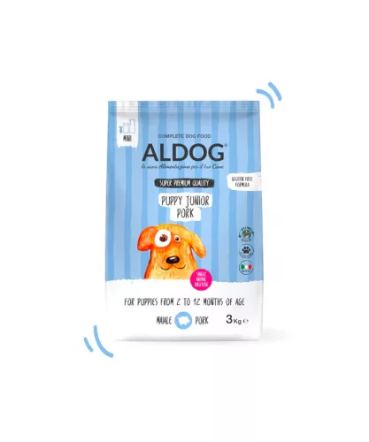 ALDOG PUPPY-JUNIOR PORK HIPOALLERGÉN KUTYATÁP MINI 2 KG