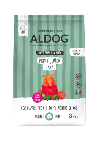 ALDOG PUPPY-JUNIOR LAMB HIPOALLERGÉN KUTYATÁP MEDIUM 3 KG