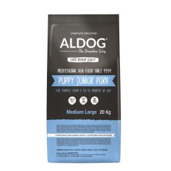   ALDOG THE BREEDERS WAY PUPPY-JUNIOR PORK HIPOALLERGÉN KUTYATÁP MEDIUM 20 KG