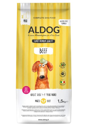 ALDOG BEEF HIPOALLERGÉN KUTYATÁP MINI 1,5 KG
