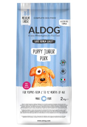 ALDOG PUPPY-JUNIOR PORK HIPOALLERGÉN KUTYATÁP MEDIUM 2 KG