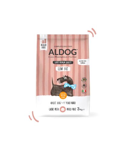ALDOG LOW FAT KUTYATÁP MEDIUM 3 KG