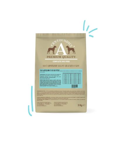 CENTOUNDICI (111/A) GRASSLAND KUTYATÁP MEDIUM 3 KG